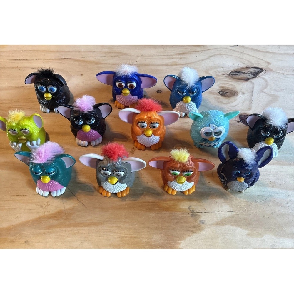 Furby McDonald's Happy Meal Toys Collectible Figurines Lot of 12 Vintage 1998